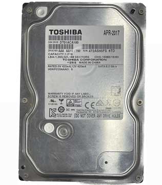 Toshiba 1TB 3.5 Inch (DT01ACA100) Internal Hard Disk Drive (Pre-owned)