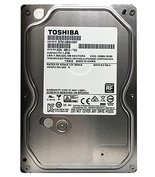 Toshiba 1TB 3.5Inch (DT01ABA100V) Desktop Hard Disk Drive (Pre-owned)