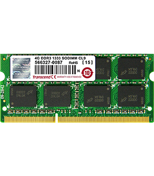 Transcend 4GB DDR3 1333MHz Laptop RAM (Pre-owned)