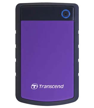 Transcend StoreJet 2TB USB 3.1 Gen 1 (TS2TSJ25H3P) Portable Hard Disk Drive (Pre-owned)