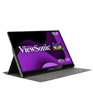 ViewSonic Portable FHD Monitor IPS Display Slim Design (VG1655) (Minor Dent) (Pre-owned)