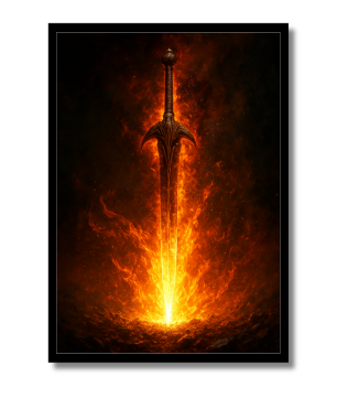 Blade of Flames Poster Frame