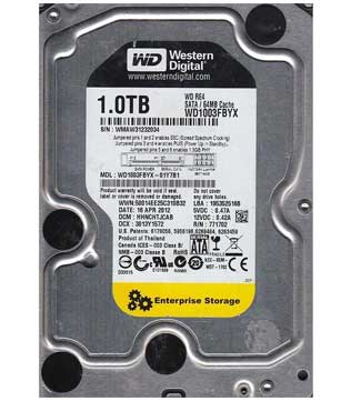 Western Digital 1TB 3.5Inch (WD1003FBYX) Desktop Hard Disk Drive (Pre-owned)
