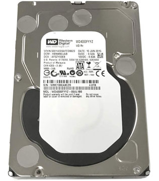 Western Digital 4TB 3.5Inch (WD4000FYYZ) Desktop Hard Disk Drive (Pre-owned)