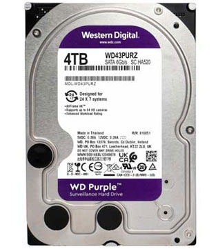 Western Digital 4TB 3.5Inch (WD40PURZ) Desktop Hard Disk Drive (Pre-owned)