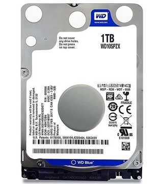Western Digital Blue 1TB 5400 RPM (WD10SPZX) Laptop Hard Disk Drive (Pre-owned)