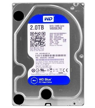 Western Digital Blue 2TB (WD20EZRZ) Internal Hard Disk Drive (Pre-owned)
