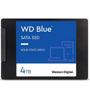 Western Digital Blue 3D NAND 4TB 2.5 Inch (WDS400T2B0A) Internal Solid State Drive (Pre-owned)