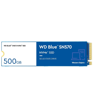 Western Digital Blue SN570 NVMe 500GB (WDS500G3B0C) Internal Solid State Drive (Pre-owned)