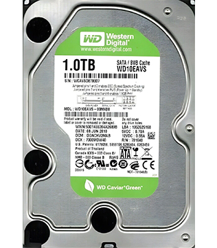 Western Digital Caviar 1TB 3.5Inch (WD10EAVS) Desktop Hard Disk Drive (Pre-owned)