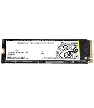 Western Digital PC SN810 1TB NVMe M.2 (SDCPNRY-1T00) Internal Solid State Drive (Pre-owned)