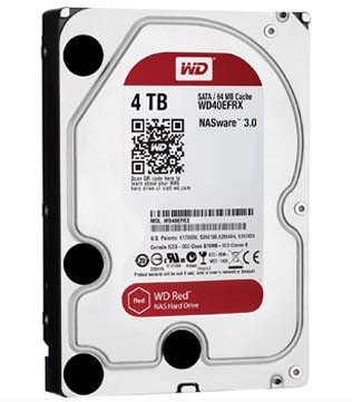 Western Digital Red 40EFRX 4TB Sata 6 Gb/S Hard Disk Drive With Nasware (WD40EFRX) (Pre-owned)