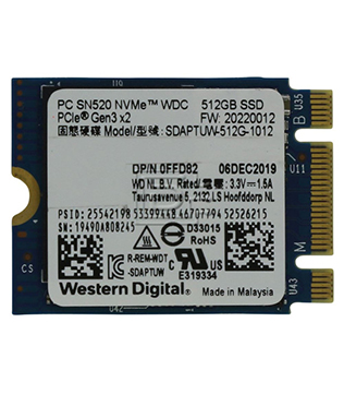 Western Digital SN520 512GB NVMe M.2 (SDAPTUW-512G-1012) Internal Solid State Drive (Pre-owned)