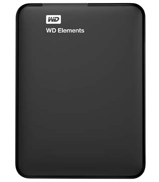 Western Digital WD Elements 1TB (WDBUZG0010BBK-05) Portable Hard Disk Drive (Pre-owned)