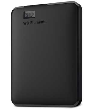 Western Digital WD Elements 1TB (WDBUZG0010BBK-0B) Portable Hard Disk Drive (Pre-owned)