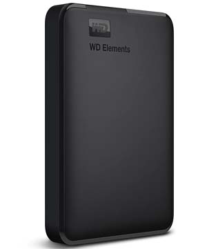 Western Digital WD Elements 2TB (WDBU6Y0020BBK-05) Portable Hard Disk Drive (Pre-owned)