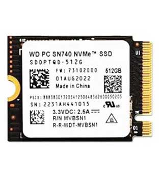 Western Digital WD SN740 256GB M.2 2230 NVMe Solid State Drive (Pre-owned)