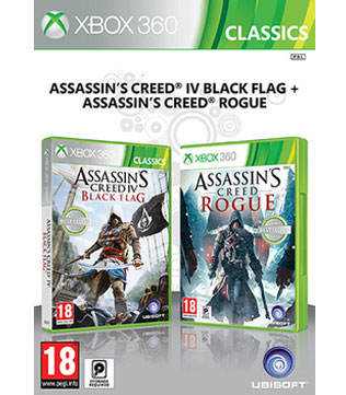 Assassins Creed Double Pack Black Flag & Rogue Xbox 360 (Pre-owned)