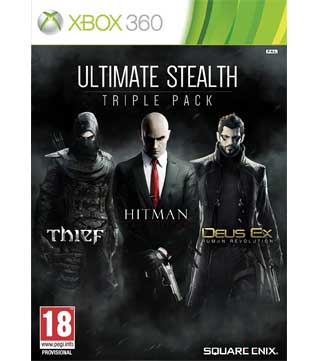 Ultimate Stealth Triple Pack (Thief, Hitman Absolution & Deus Ex Human Revolution) Xbox 360 (Pre-owned)