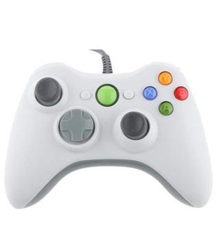 Xbox 360 White Wired Controller (Pre-owned)