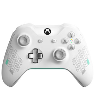 Microsoft Xbox One Wireless Controller, Sport White Special Edition (Pre-owned)