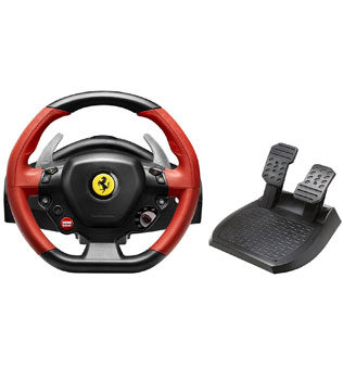 Thrustmaster Racing Wheel for Xbox One VG Ferrari 458 Spider Edition (Red & Black) (Pre-owned)