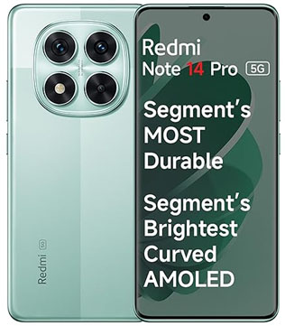 Xiaomi Redmi Note 14 Pro 5G 8GB RAM, 256 GB Storage (lvy Green) (Pre-owned)