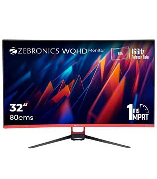ZEBRONICS 32 inch WQHD 2K Curved Gaming Monitor (Pre-owned)