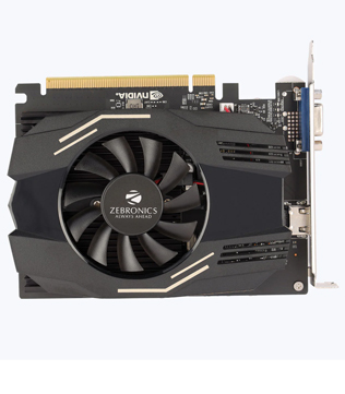 ZEBRONICS GeForce GT 1030 4GB GDDR4 Graphics Card (Pre-owned)