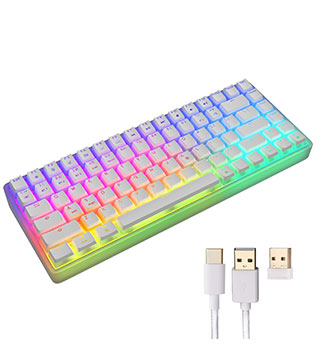 ZEBRONICS ZEB MAX NINJA 200 Wireless Mechanical Keyboard (White) (Pre-owned)