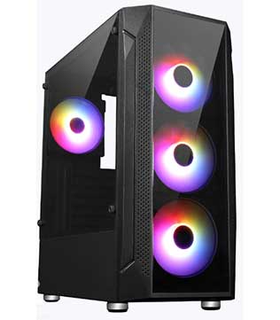 Desktop PC (Pre-owned) Mid Tower With AMD Ryzen 5 5600X, 16GB DDR4 RAM, 500GB NVMe SSD, 1TB HDD