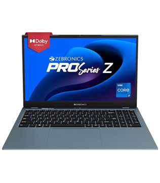 Zebronics Pro Series ZEB-NBC 5S, 15.6 Inches, 12th Gen Intel(R) Core(TM) i7-1255U 1.70 GHz, 16 GB RAM, SATA SSD 512GB, Intel(R) UHD Graphics, Blue Laptop (Pre-owned)
