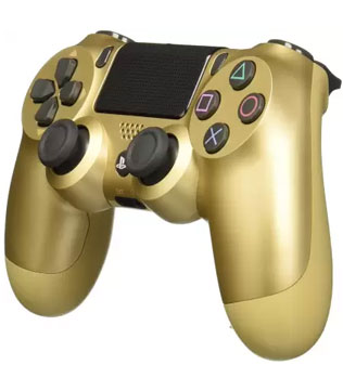 Official Sony Dualshock 4 V2 Wireless Controller Gold PS4 (Pre-owned)