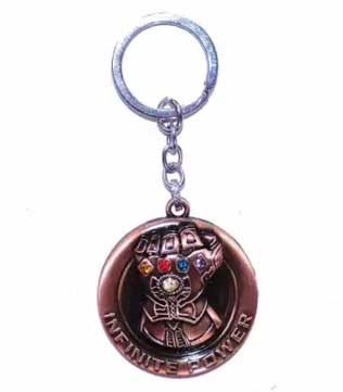 TinyTales Superhero Infinity Wars Thanos Hand Infinite-power 3D logo Key Chain (Pre-owned)