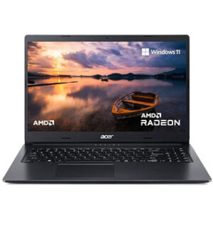 Acer Aspire A315-23, 15.6 Inches, AMD Ryzen 3 3250U with Radeon Graphics @2.60 GHz, 8 GB RAM, 250 GB NVME SSD & 1 TB HDD, AMD Radeon(TM) Graphics, Black Laptop (Pre-owned)