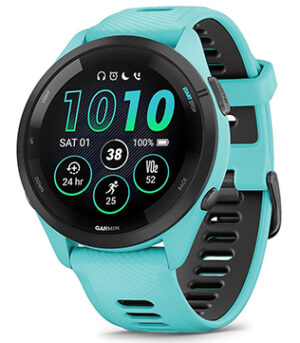 GARMIN Forerunner 265 Music (A04452) Smartwatch (Aqua Strap, Free Size) (Pre-owned)