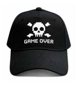 Game Over Pixel Skull Cap