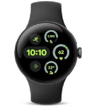 Google Pixel Watch 3 41mm Gold Aluminum Case, Hazel Active Band Smart Watch (Minor Scratches) (Pre-owned)