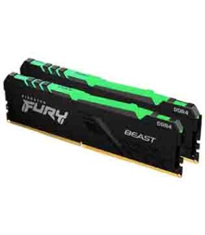 Kingston Fury Beast RGB 16GB (2x8GB) 3600MHz DDR4 (KF436C17BBAK2/16) Desktop RAM (Pre-owned)