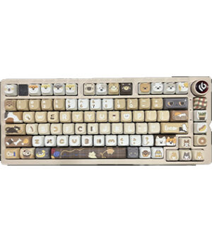 LEOBOG Hi75 Aluminum Alloy Wired Mechanical Keyboard (Customize Keys) (Raccoon Mao) (Open Box)