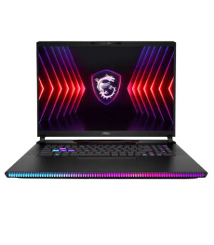 MSI Raider GE78 HX 14VIG, 17 Inches QHD,  Intel(R) Core(TM) i9-14900HX (2.20 GHz), 32 GB RAM, 2 TB +1 TB NVME SSD, NVIDIA GeForce RTX 4090, Black Laptop (Pre-owned)