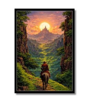 The Long Ride Adventure Poster Frame