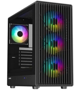 Gaming Desktop PC (Pre-owned) Mid Tower With AMD Ryzen 5 5600G, 16GB DDR4 RAM, RTX 3060 Ti GPU 8GB, 500GB NVMe SSD