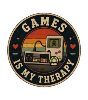 Game Therapy Badge with Pin