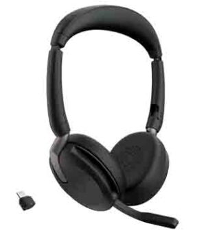 Jabra Evolve2 65 Flex Wireless Headset with Mic (Black) (Pre-owned)