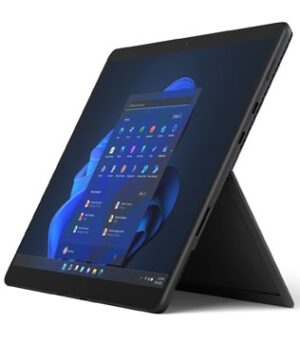 Microsoft Surface Pro 8, 13 Inches Touch Screen, 11th Gen Intel® Core ™ i5-1135G7 @2.40GHz, 8 GB RAM, 256 GB NVME SSD, Intel® Iris® Xe Graphics, Black Laptop (Minor Wear & Tear & White Spot On Display) (Pre-owned)